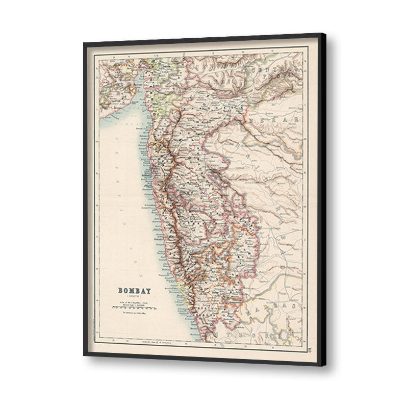 Vintage Bombay Map