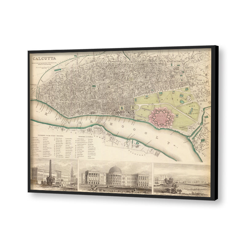 Vintage Calcutta Map