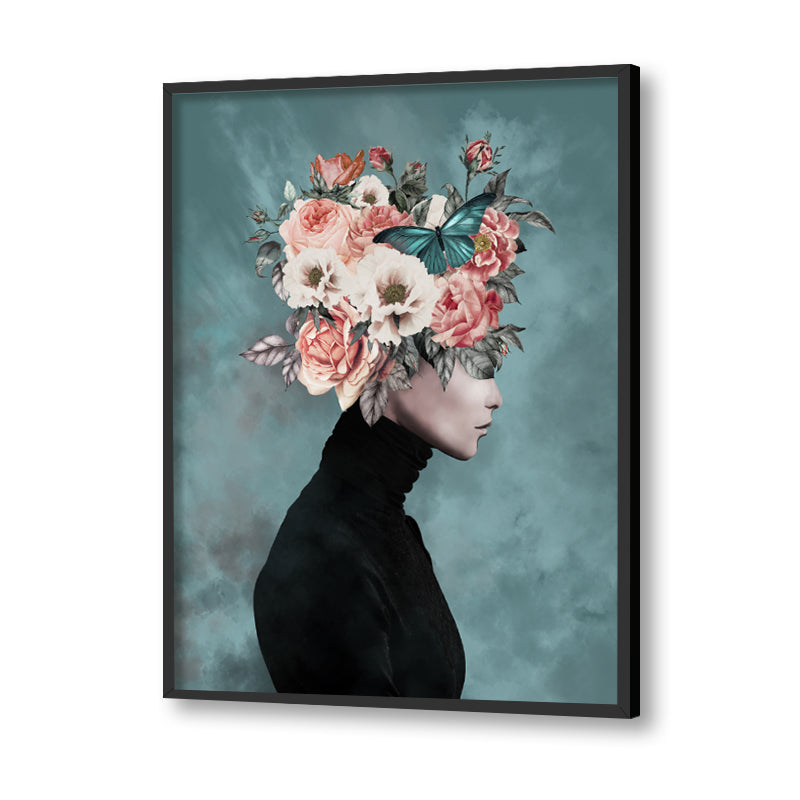 The Floral Crown Vintage Artwork Canvas Print for Wall