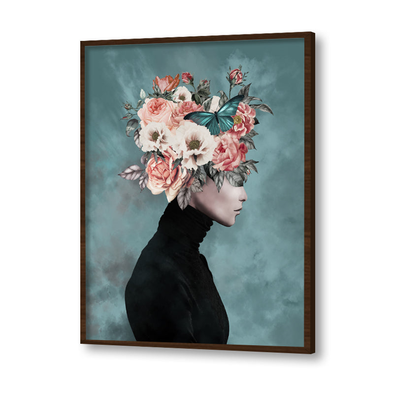 The Floral Crown Vintage Artwork Canvas Print for Wall