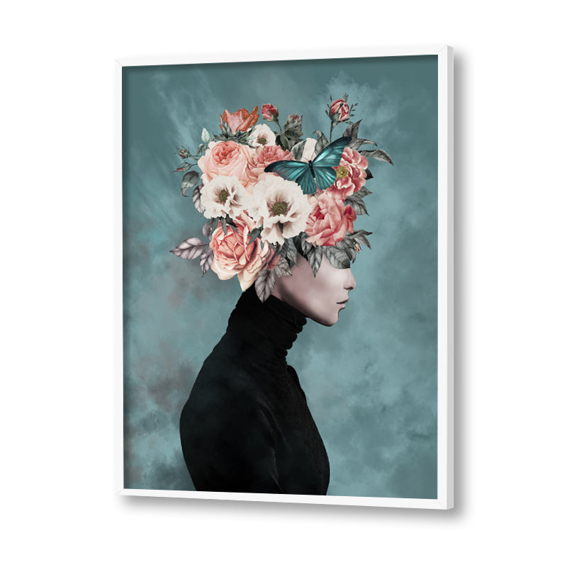 The Floral Crown Vintage Artwork Canvas Print for Wall